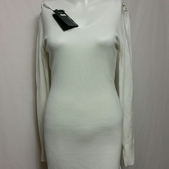 Enzoria Paris New Small Embellished Sweater dress - Picture 3 of 7